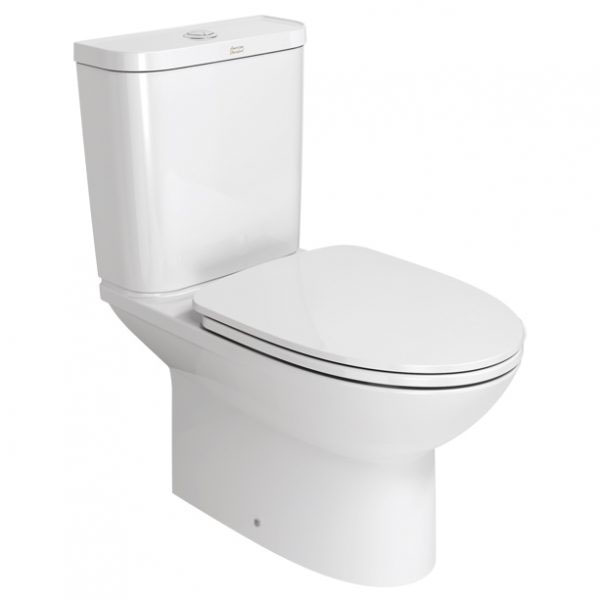 Neo Modern Close Coupled Toilet With Seat Cover Floor Mounted
